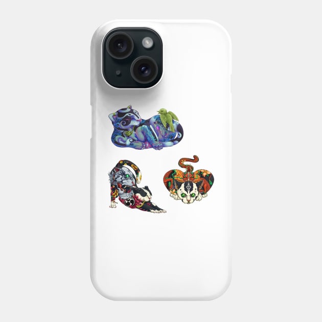 Monmon Japan Cats Sticker Pack Phone Case by NevermindOnArt