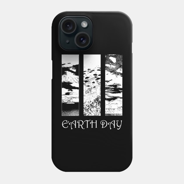 Earth Day White Tones Phone Case by Cendello