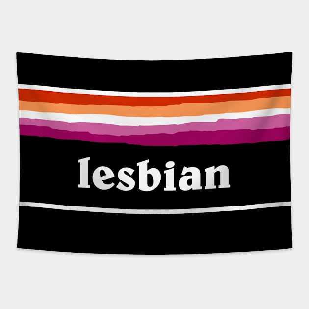 Lesbian Pride Tapestry by Football from the Left