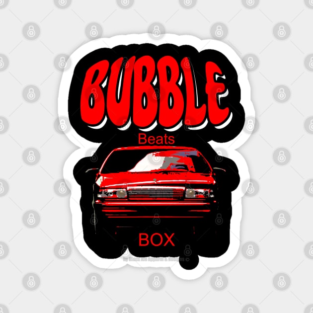 Caprice Bubble Beats Box Red Magnet by Black Ice Design