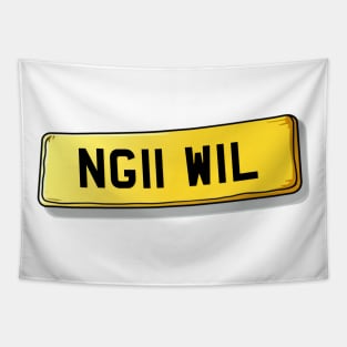 NG11 WIL - Wilford Number Plate Tapestry