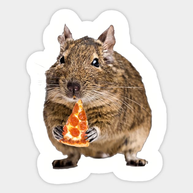 Degu Eating A Slice Of Pizza Shirt Degu Eating A Slice Of Pizza Shirt