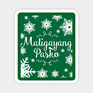 Maligayang Pasko v2 Green Series Magnet