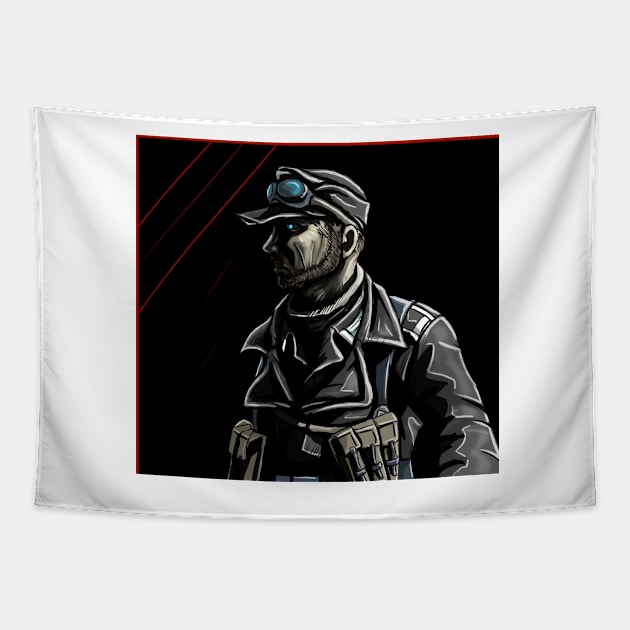 Mountain Trooper/Gebirgsjäger Tapestry by heinavaara