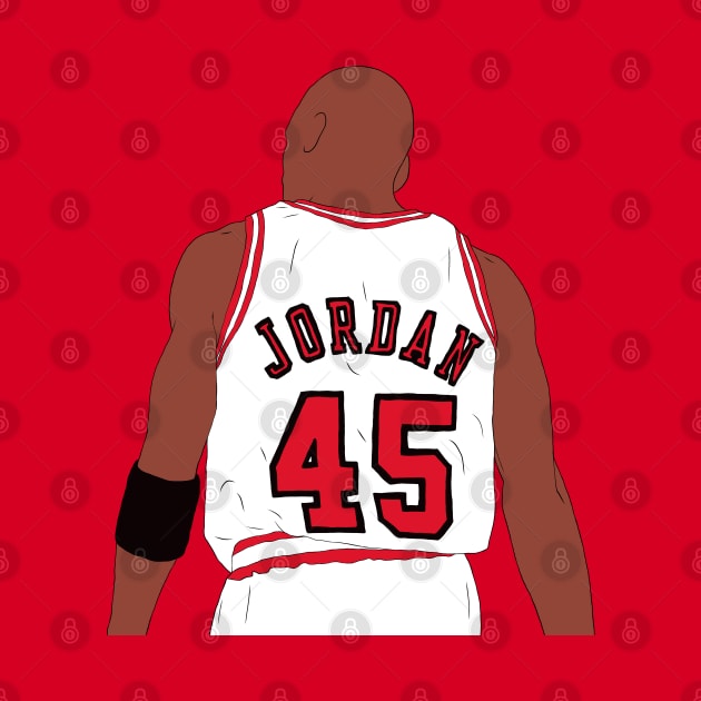 Michael Jordan 45 Back-To by rattraptees