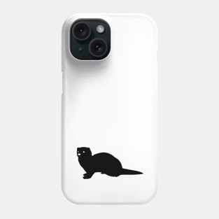 Ferret Black Silhouette Animal Pet Cool Style Phone Case