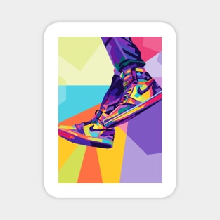 Design Shoes Sneakers Wpap Pop Art Magnet