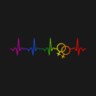 Heart beat rainbow. T-Shirt