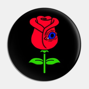 Eye Rose Pin