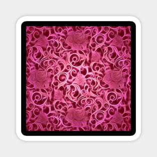 Pink Floral Romance Magnet