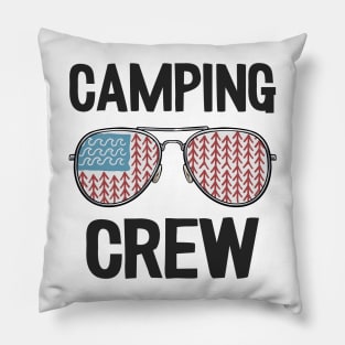 Camping Crew Funny Camping Pillow