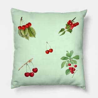 Vintage Cherry Pattern Retro Collection Pillow