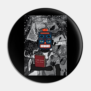 Explore #29 - Rekt Collection on TeePublic: Unique NFT Character with Intriguing Traits Pin