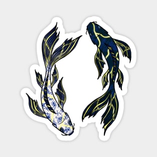 Kintsugi Koi Fish Magnet