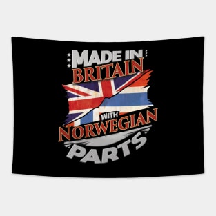 Made In Britain With Norwegian Parts - Gift for Norwegian From Norway Tapestry