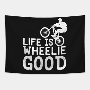 Life Is Wheelie Good Tapestry