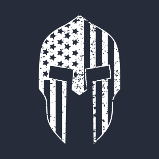 Distressed Spartan Helmet T-Shirt