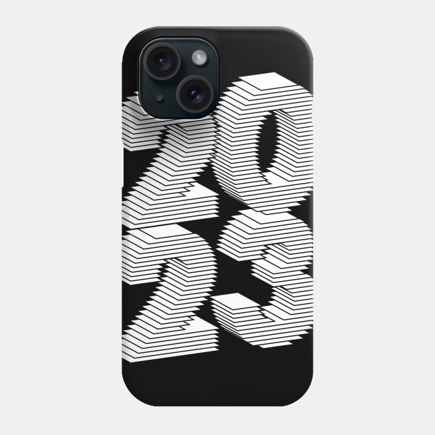 2023 white stack Phone Case by MplusC