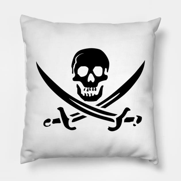 Jolly Roger Pillow by AlexPDJ