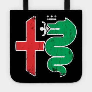 red green alfa romeo Tote