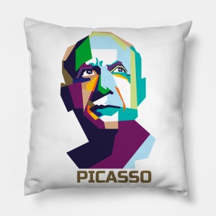 Pablo Picasso In WPAP Pillow