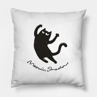 Meowing Shadow Pillow