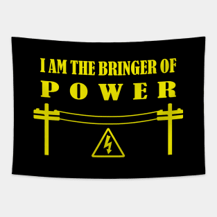 Power The World - Lineman / Electrician Engineer Tapestry