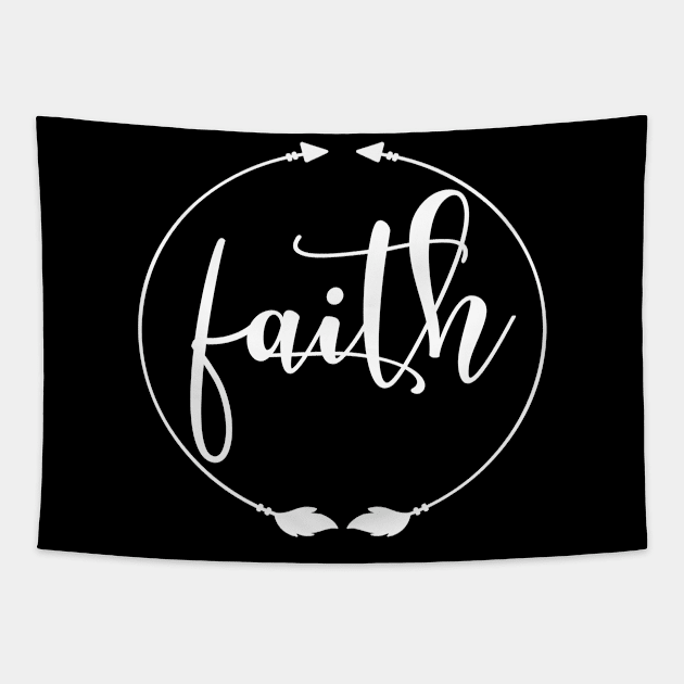 Circle of Faith Pretty Inspired Christian Gift for Women Tapestry by Kimmicsts