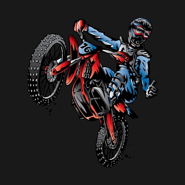 Dirtbike Motocross USA Rider by OffRoadStyles