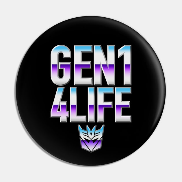 GEN1 4 LIFE - Decepticons Pin by ROBZILLA