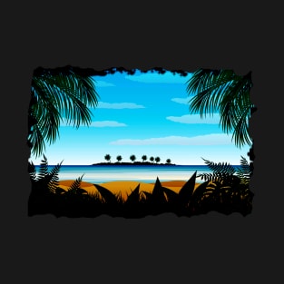 Perfect Tropical Vibes - Tropical Summer Design T-Shirt
