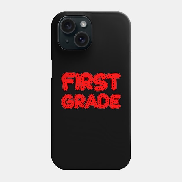 1st grade teacher first day of school Phone Case by purplerari