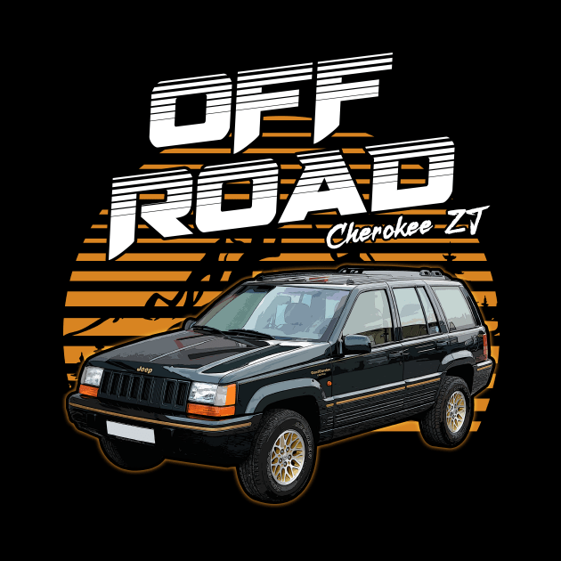 Jeep Grand Cherokee ZJ series jeep car offroad name by Madisen Harvey