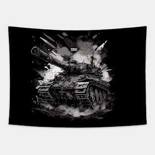 Tank at war. War Machine: A Powerful Tank Design Tapestry