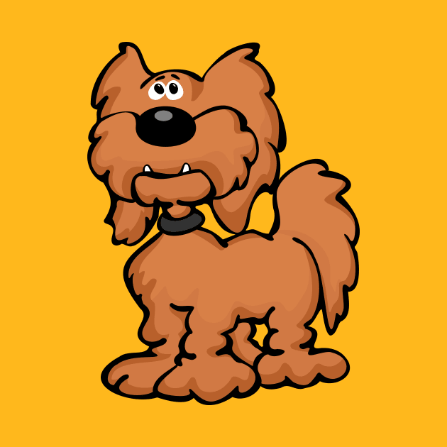 Goldendoodle Dog Cartoon by hobrath