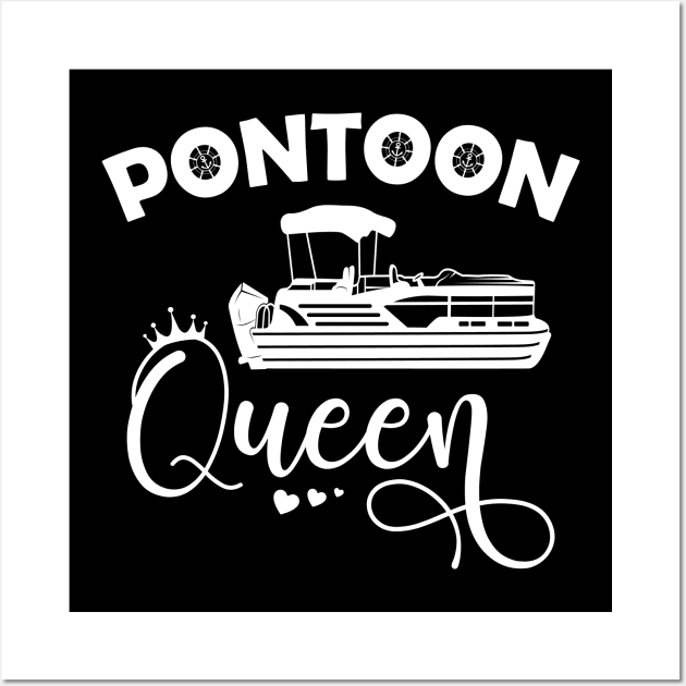 Pontoon Queen For Women Funny Pontoon Boat Party Accessories Shirt