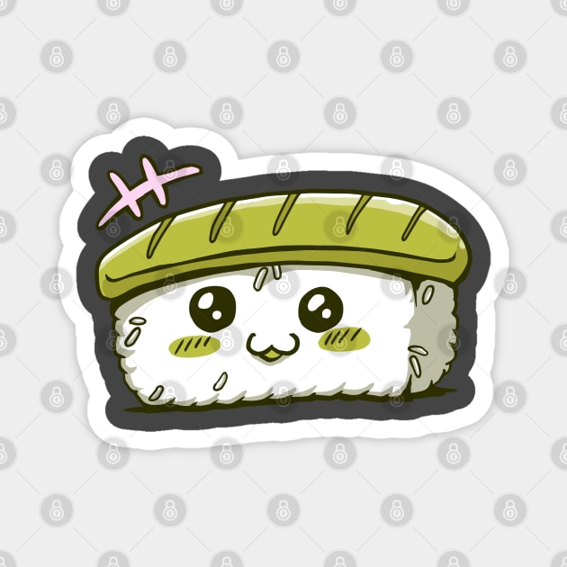 Kawaii Sushi Magnet by aaallsmiles