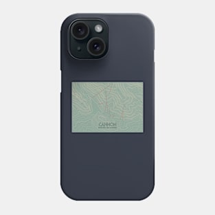 Cannon Contour Topography Map Phone Case