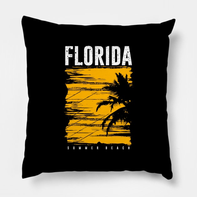 Florida Beach Pillow by kani