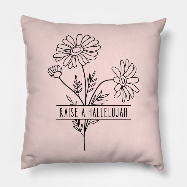 Raise A Hallelujah - Christian Quote Pillow by Heavenly Heritage