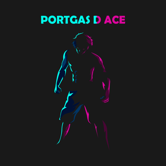 Portgas D Ace line art by Martincreative