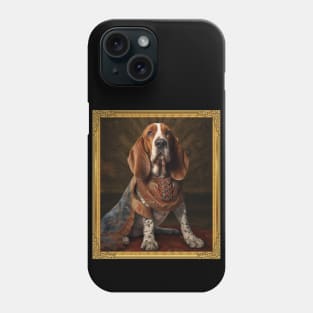 Bloodhound - Medieval Duke  (Framed) Phone Case