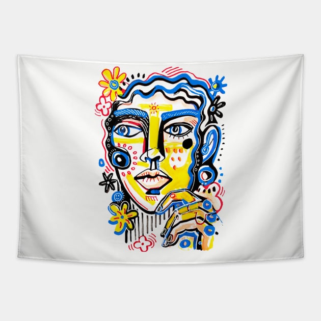 art face Tapestry by Daria Kusto