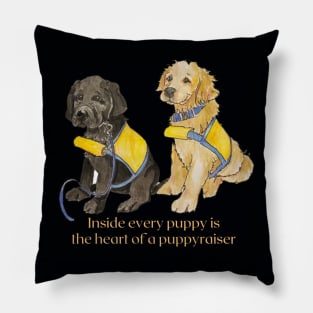 Heart of a Puppyraiser Pillow