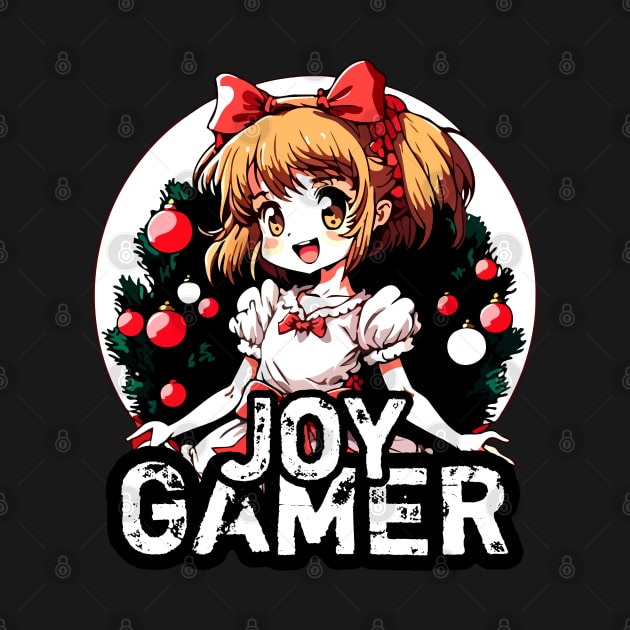 Kawaii Anime Girl Christmas Gamer by MaystarUniverse