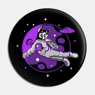 Astrodog In Space Pin