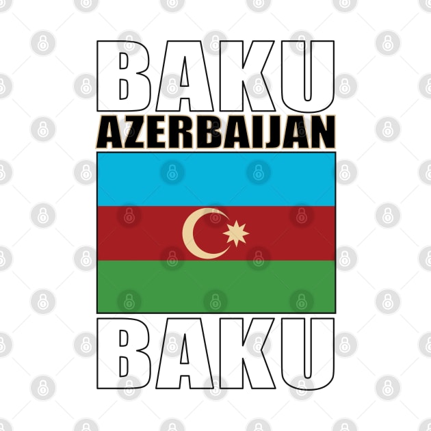 Flag of Azerbaijan by KewaleeTee