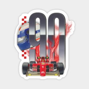 Vintage Ferrari 1990 F1 Alain Prost Magnet