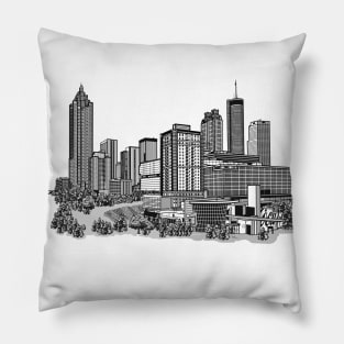 Atlanta, Georgia Skyline Pillow