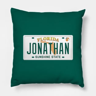 Jonathan License Plate - FL Pillow